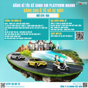 Lái xe cùng Xanh SM Platform – Việc linh hoạt, thu nhập ổn định