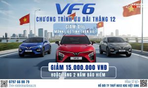 VinFast VF6 – Ưu đãi mạnh mẽ tháng 12, cơ hội sở hữu xe điện hiện đại