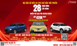 CƠ HỘI SỞ HỮU VINFAST VF5 – CHỈ TỪ 28 TRIỆU ĐỒNG!