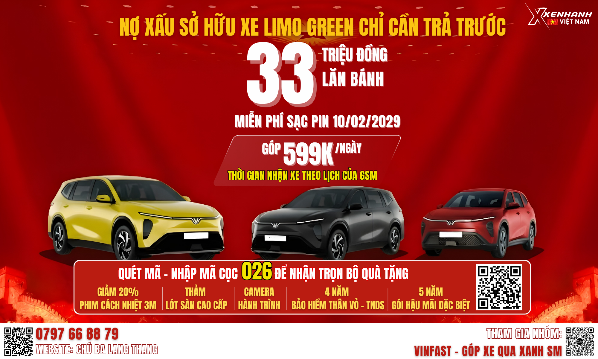 Nợ Xấu Vẫn Sở Hữu Limo Green Chỉ 33 Triệu – Nhận Xe Ngay