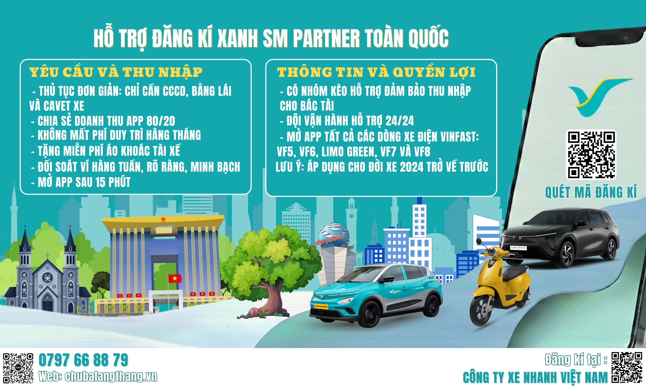 Xanh SM Partner 2026: Chạy VinFast, nhận 80% doanh thu cực nhanh