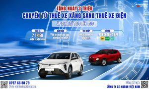 CHUYỂN ĐỔI SANG XE ĐIỆN – NHẬN ƯU ĐÃI 3 TRIỆU ĐỒNG & TỐI ƯU HÓA THU NHẬP CÙNG XE NHANH VIỆT NAM