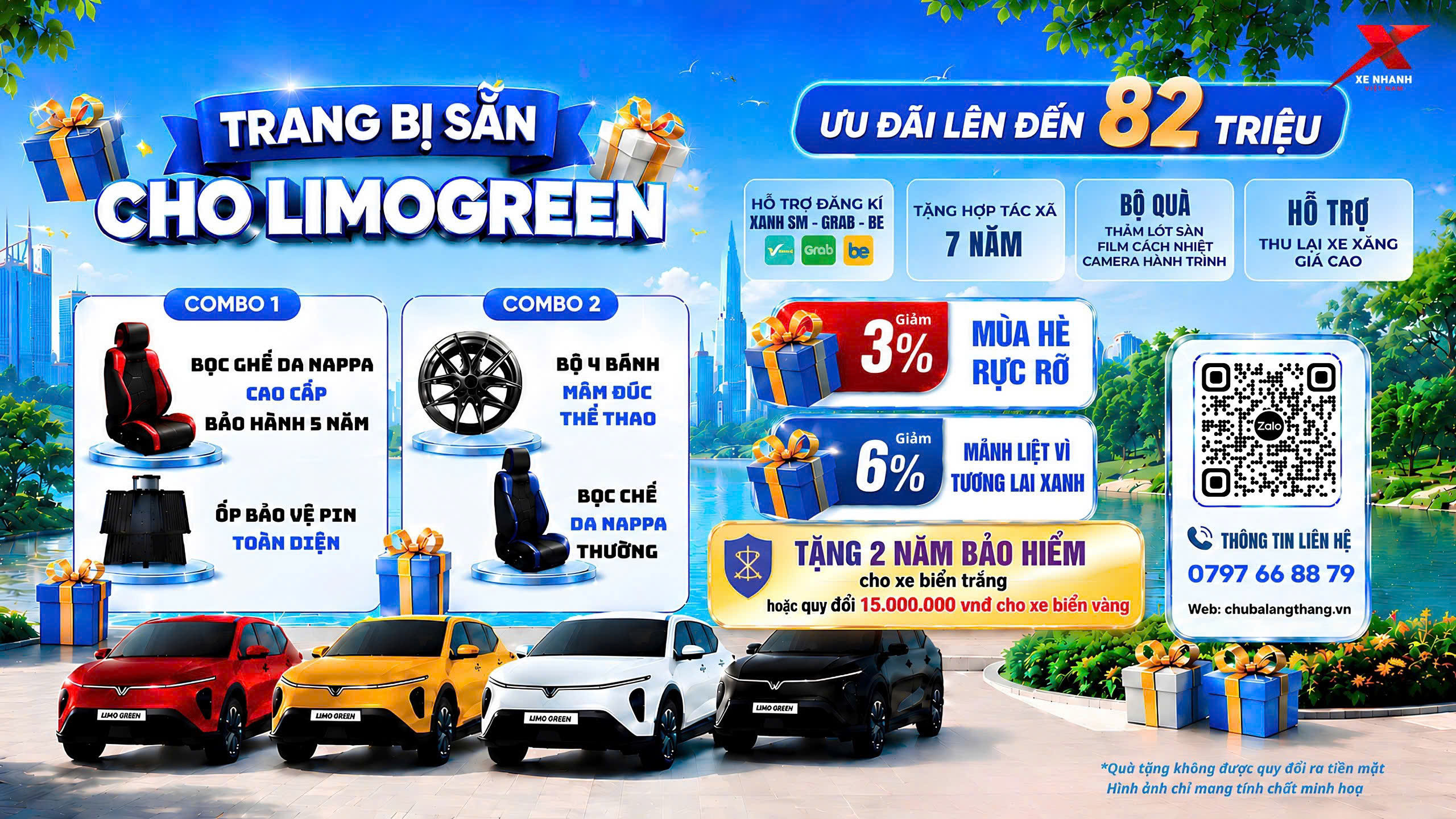 🎁 CHỐT NGAY VINFAST LIMO GREEN – TRỌN BỘ TRANG BỊ CHO LIMOGREEN VÀ UƯ ĐÃI 82 TRIỆU 🎉🎁