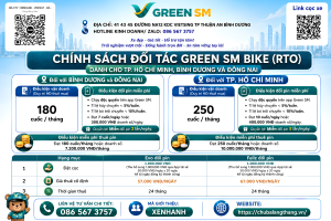 CHÍNH SÁCH ĐỐI TÁC GREEN SM BIKE (RTO) TẠI TP.HCM, BÌNH DƯƠNG VÀ ĐỒNG NAI